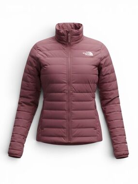 NWT The North Face Bellevue Stretch Down Jacket Wild Ginger Water Repellent Sz M